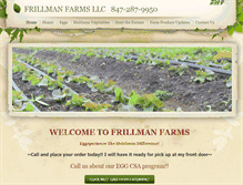 Tablet Screenshot of frillmanfarms.com